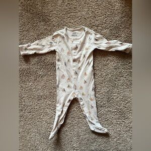 Sailboat Patterned Kids Footie Pajamas